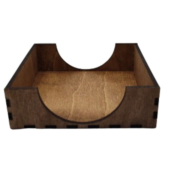 4" Wood Engraved Coasters. The Phoenix, Bird of Paradise, Shark, Tropical Island - Picture 6 of 8